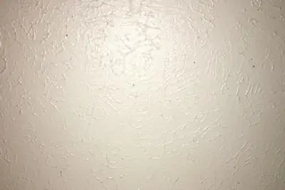 Small spots of mold growth on bathroom ceiling.