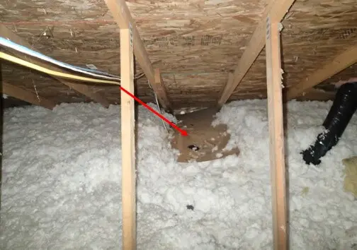 Baffles have fallen down at soffit vents