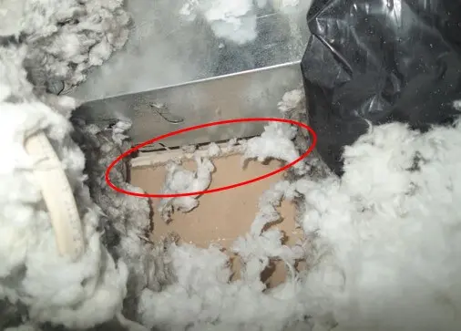 Ceiling penetrations are not air sealed